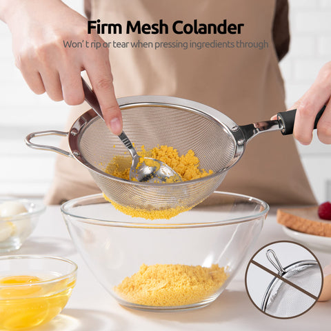 Small 3.9-inch sieve used for loose-leaf tea filtration