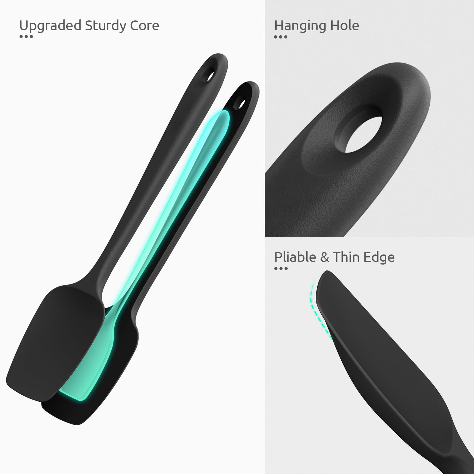 U-Taste heat-resistant spatula withstands 600°F during high-heat tasks