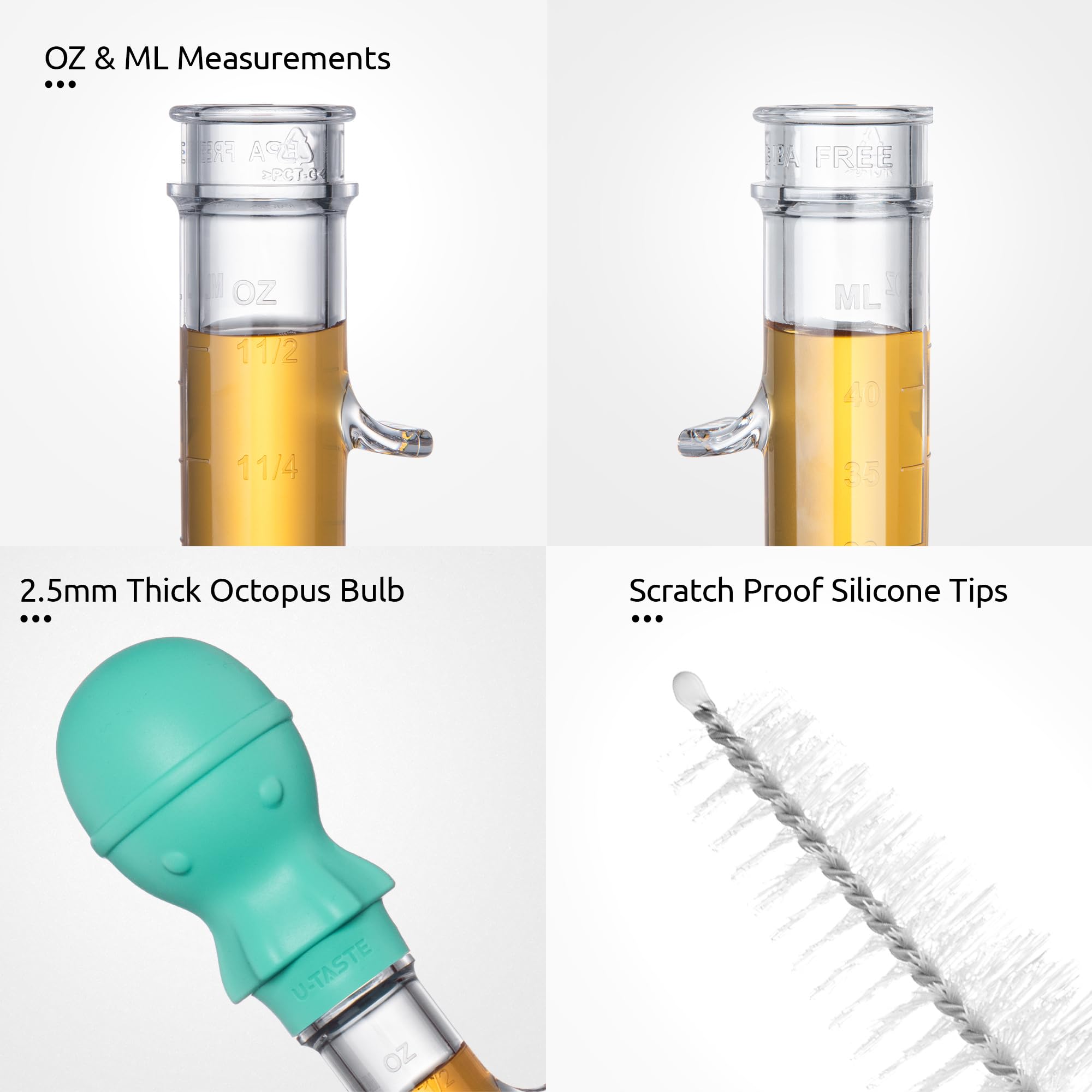 U-Taste integrated construction reduces leaks and simplifies cleaning