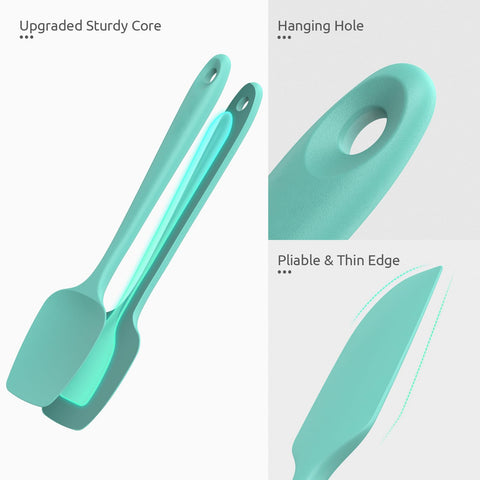 U-Taste Aqua Sky spatula set is dishwasher-safe for quick cleanup