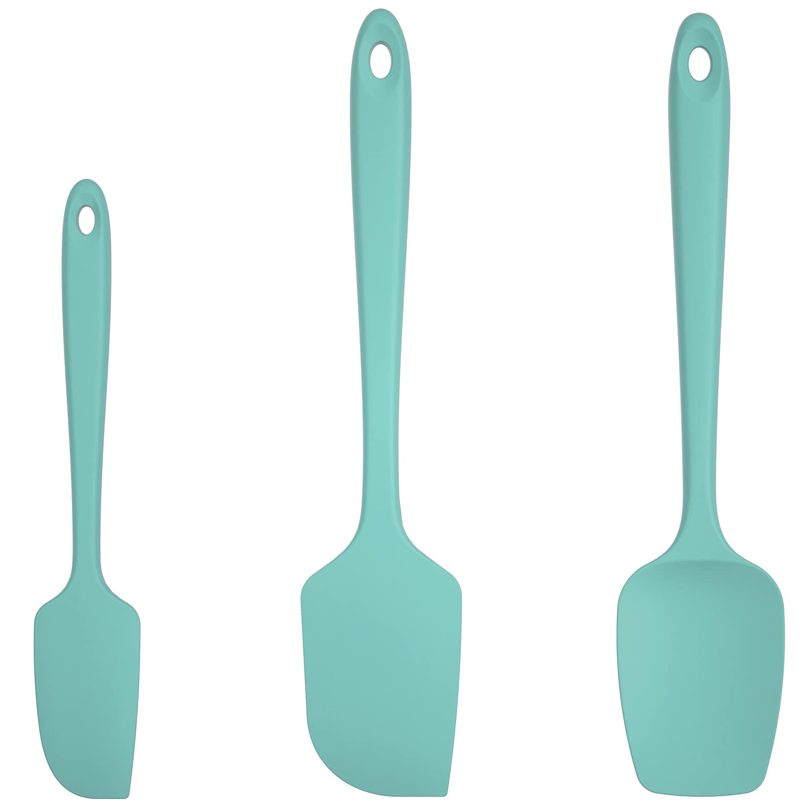 U-Taste Aqua Sky silicone spatula set with heat resistant blade for high-heat cooking
