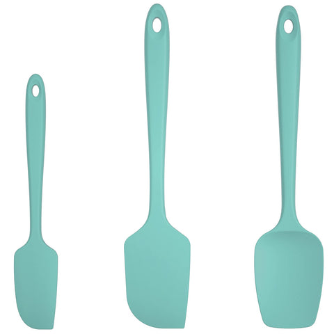 U-Taste Aqua Sky silicone spatula set with heat resistant blade for high-heat cooking