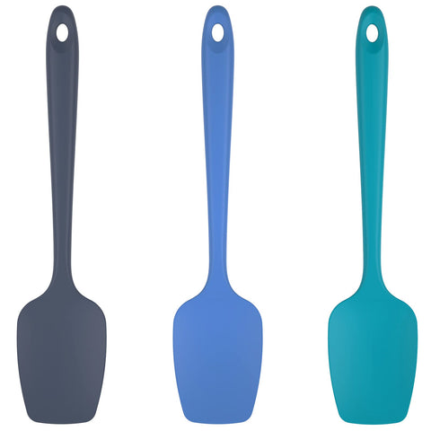 U-Taste silicone spoon spatula set shows heat resistance up to 600°F for hot cooking.