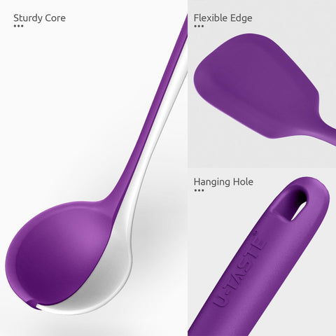 U-Taste dishwasher-safe purple design for easy clean-up after cooking