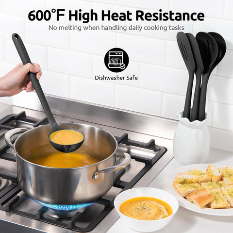 U-Taste utensil set is dishwasher safe for easy cleanup.