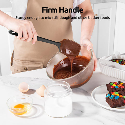 U-Taste reinforced-core spatula resists bending when folding ingredients