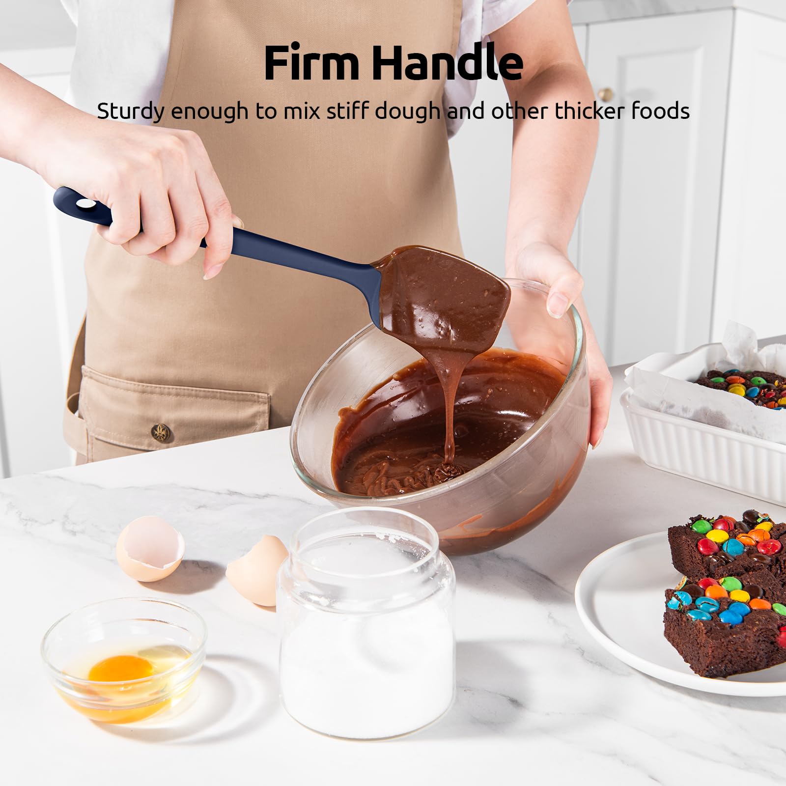 U-Taste sturdy core keeps the handle firm during thick mixtures.