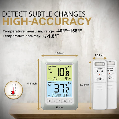 U UNNI max min records track daily temperature trends for quick reviews.