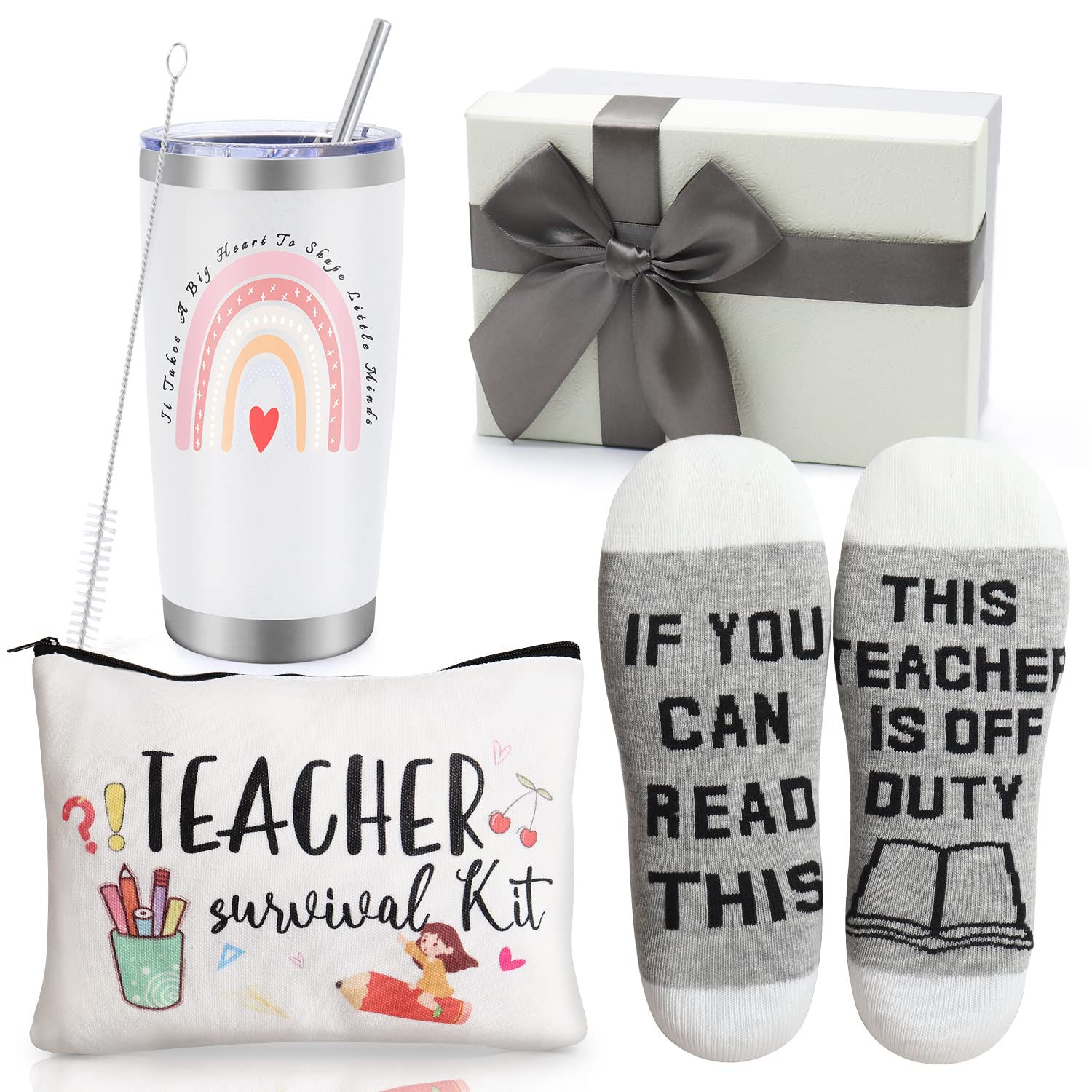 UAREHIBY best teacher gift tumbler 20oz keeps drinks at temperature on the go