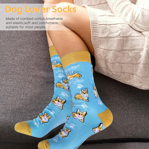 UAREHIBY corgi socks comfortable and breathable for daily wear