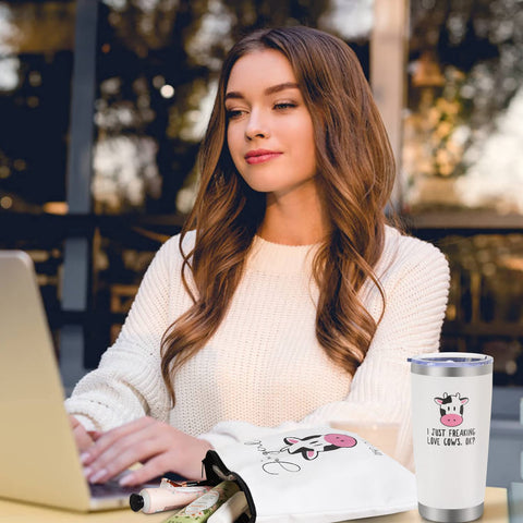 UAREHIBY cow-themed greeting card for notes.