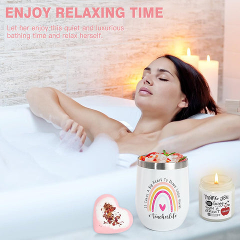 UAREHIBY salt globes set adds calming desk decor