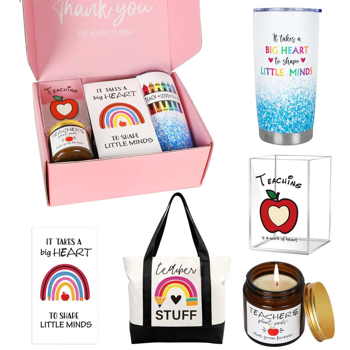 UAREHIBY 20oz tumbler for teachers keeps drinks warm and leak-proof.