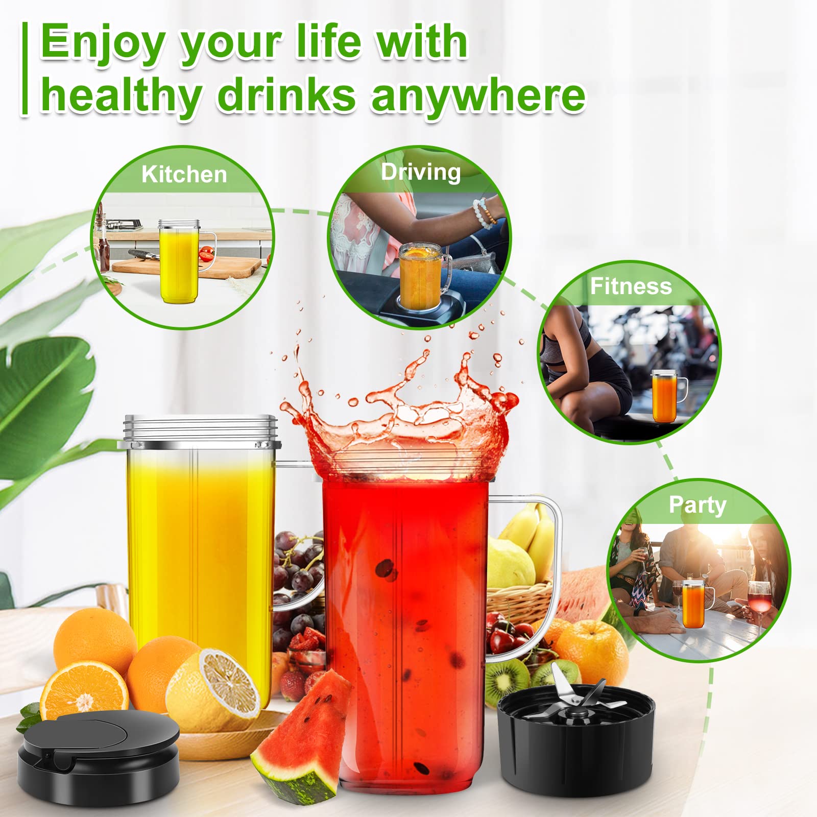UBYNID dishwasher-safe cups simplify cleanup after blending