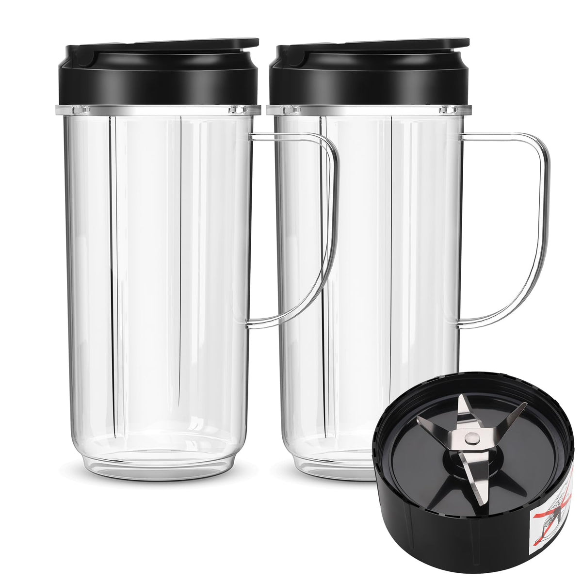 UBYNID 22oz tall cup with handle for smoothies and cold drinks