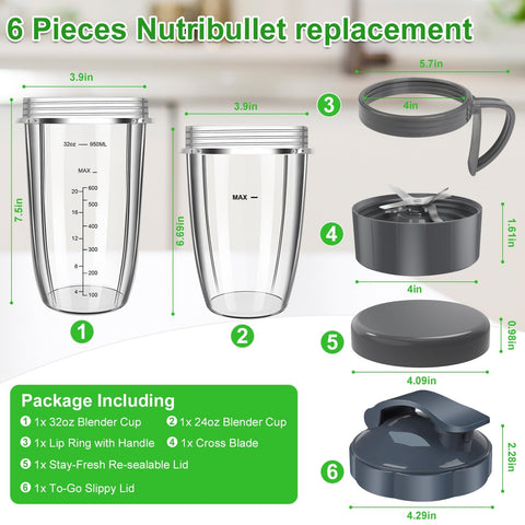 UBYNID Nutribullet 24oz cup ideal for protein shakes on the go.