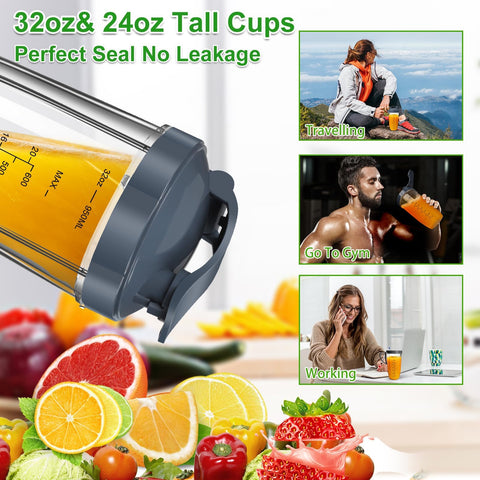 UBYNID Nutribullet replacement lid seals freshness for each blend.
