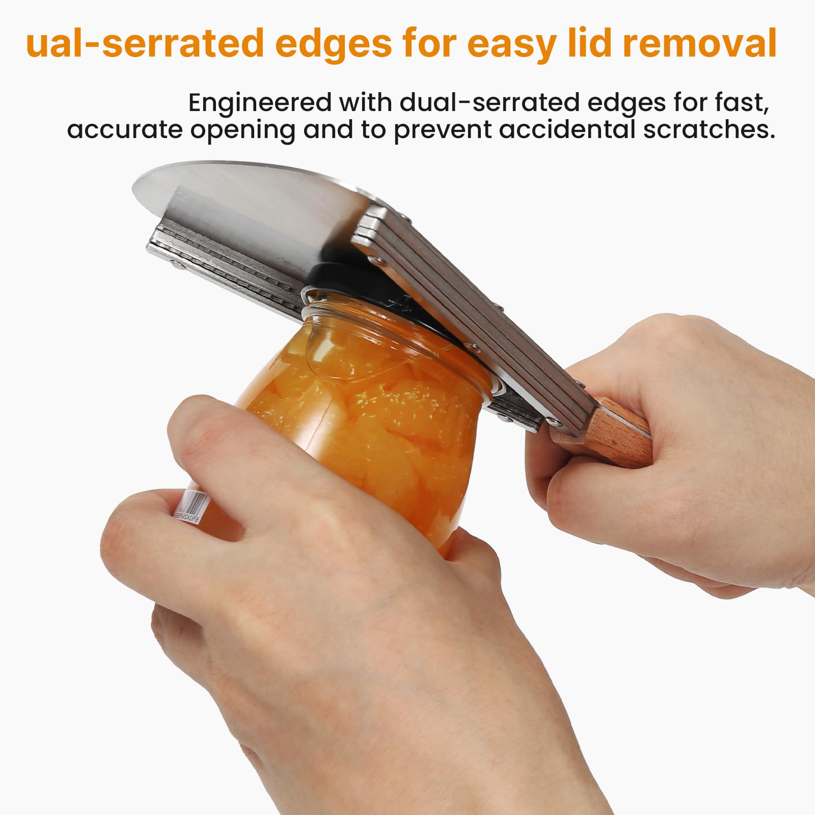 UCerdveos jar opener easy-cleaning design cleans quickly after use.