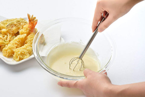 Compact, stylish design of UchiCook whisk fits any kitchen.