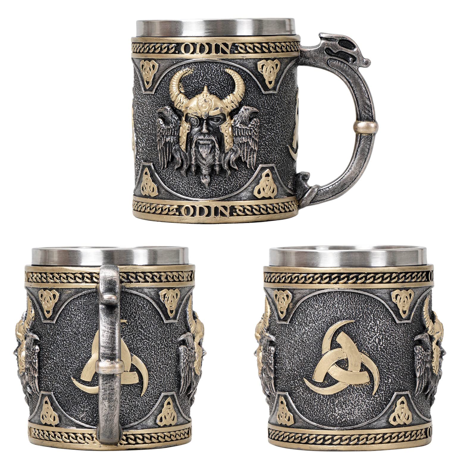 UCOMINS Odin mug stainless interior supports sturdy daily use.