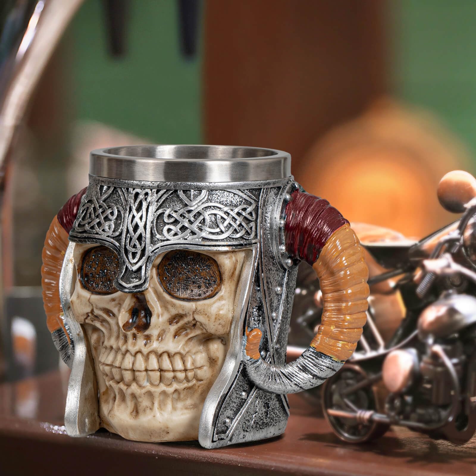 UCOMINS Viking gift idea for skull and horn lovers.