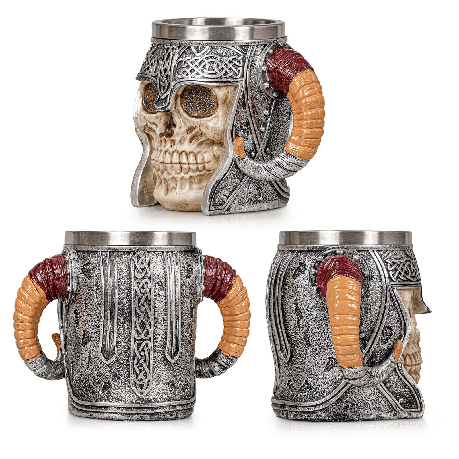 UCOMINS Viking Mug stainless steel liner for safe, clean drinking.