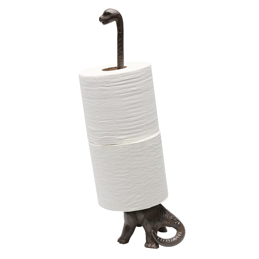 UD Toysdone iron dinosaur base offers sturdy stability for paper towels.