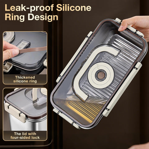 udNmlaiebot bread box with handle is easy to transport.