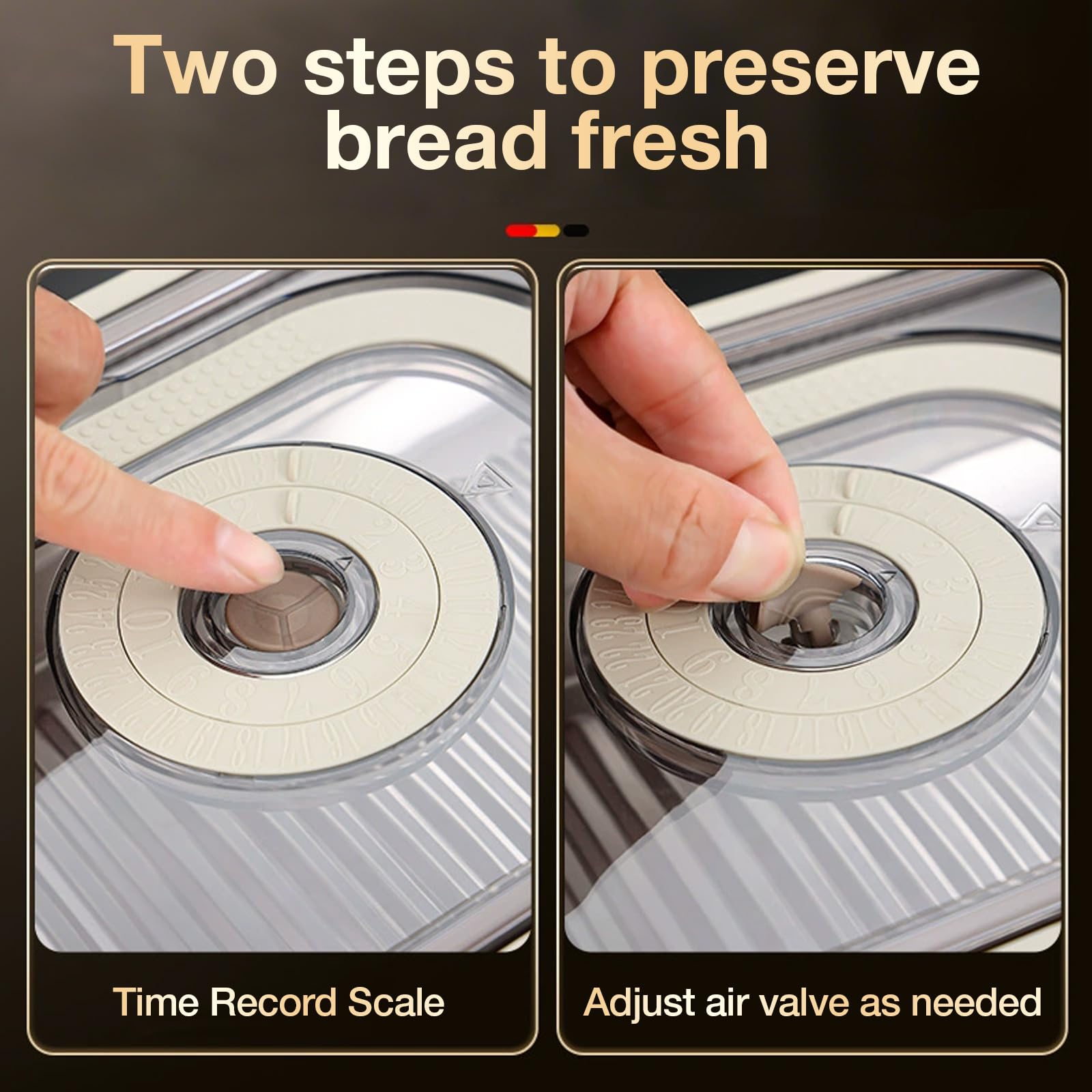 udNmlaiebot stainless box with sealed lid protects bread from moisture.