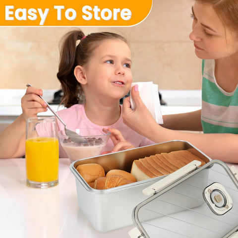 udNmlaiebot bread container dimensions 13.2 by 7.1 by 5.1 inches for 1.5 gallon capacity