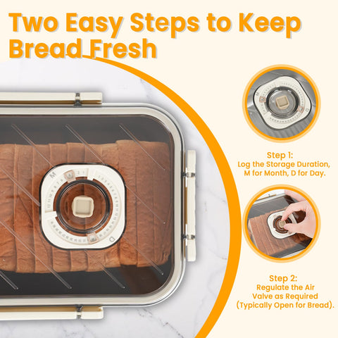 udNmlaiebot dishwasher-safe bread container for easy cleaning