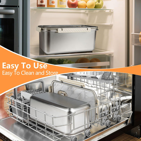 udNmlaiebot silver-white bread box design fits modern kitchens
