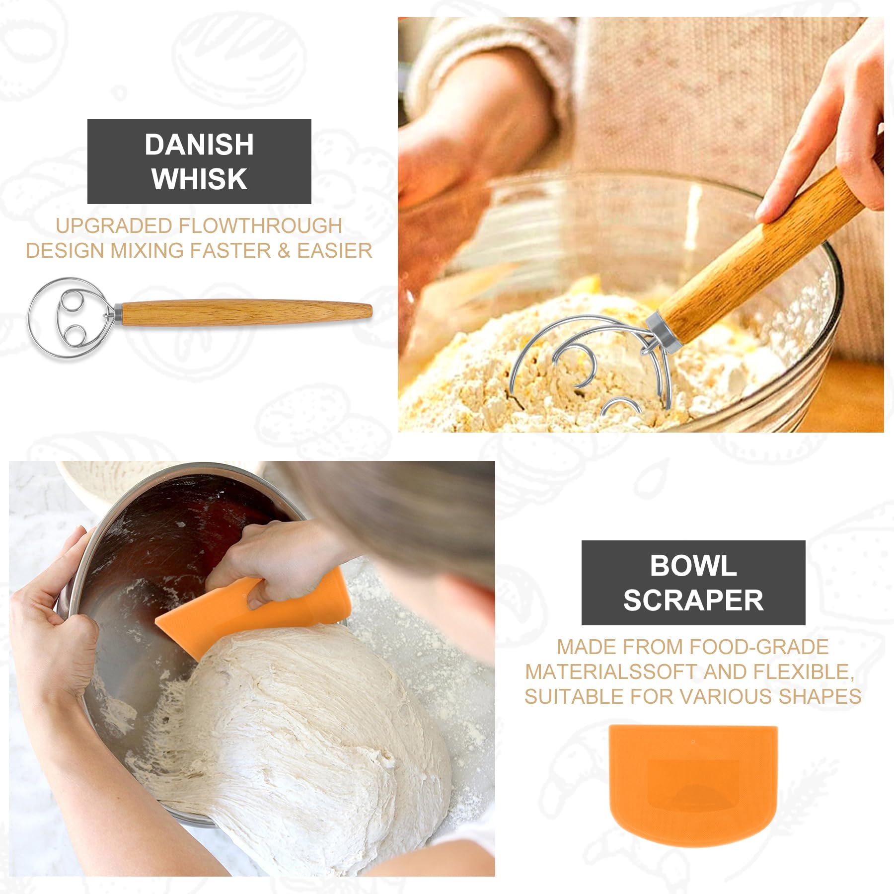 UDUK silicone bread sling helps transfer dough with minimal sticking.
