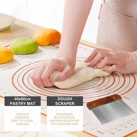 UDUK silicone baking mat supports even crusts and easy release.