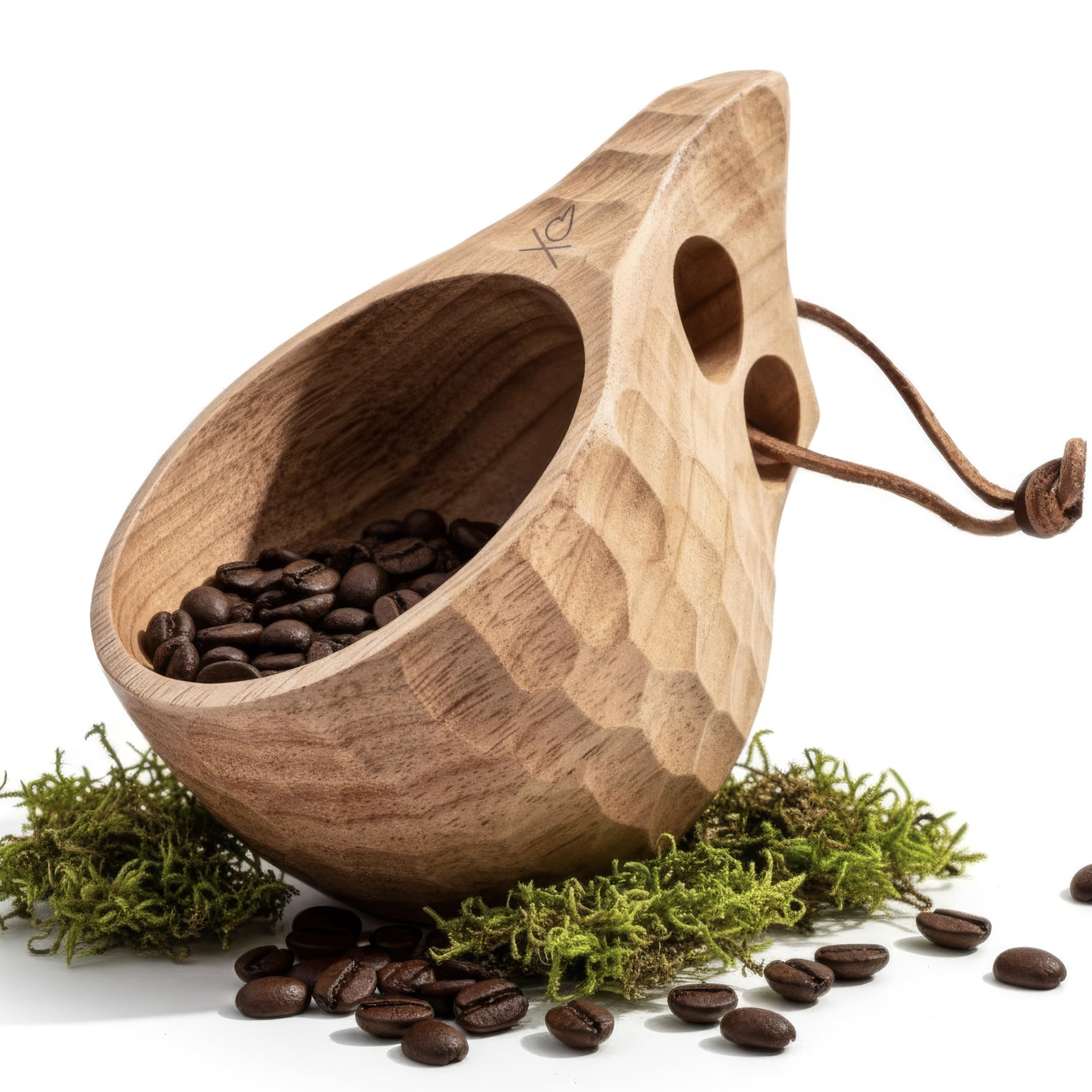 ueberleben Kuksa cup handcarved 8oz for camping and coffee on the trail