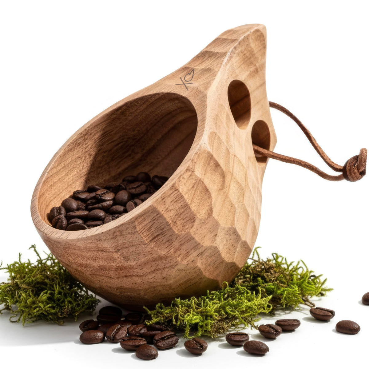 ueberleben Kuksa cup handcarved 8oz for camping and coffee on the trail