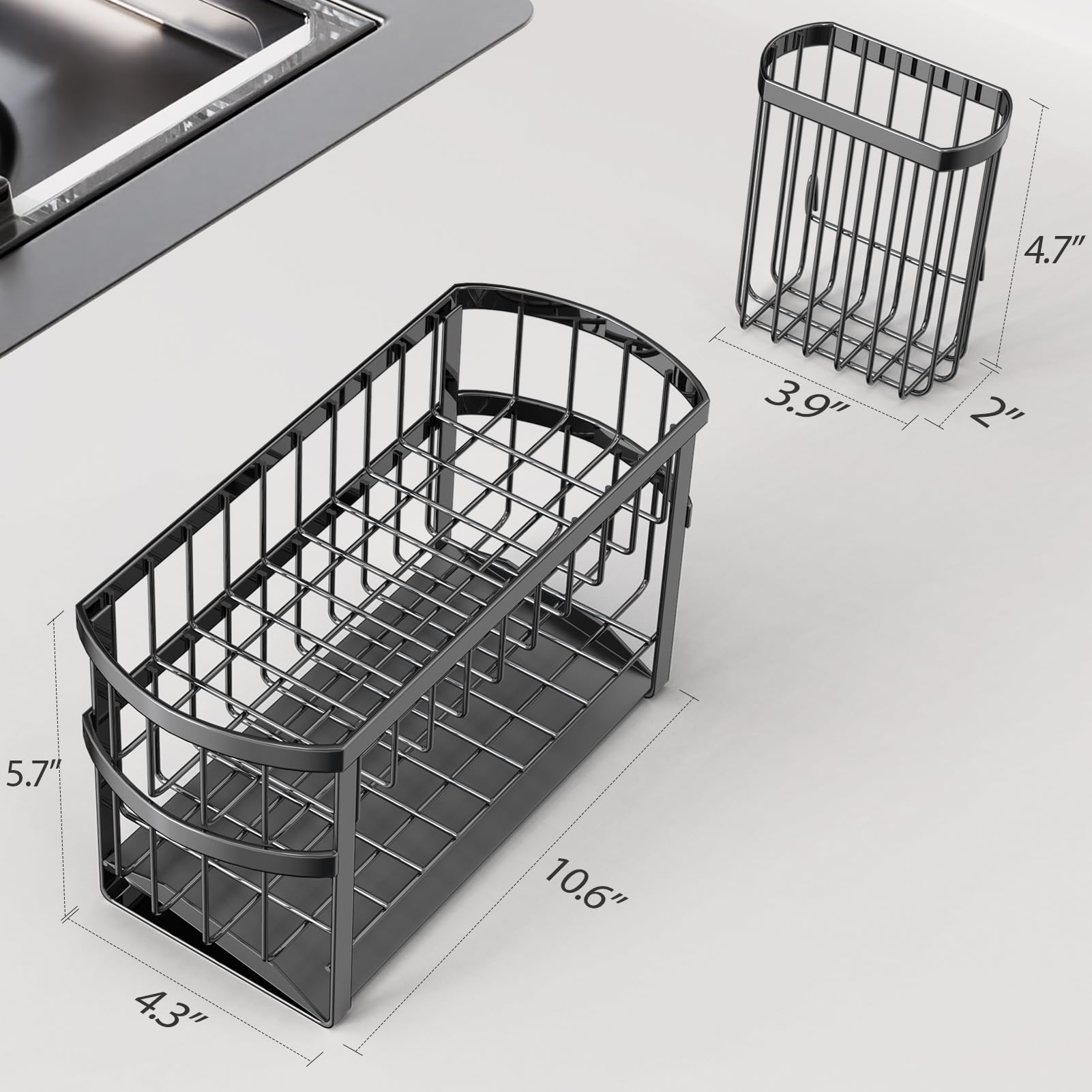 UEFFNR rust-proof black coating resists water spots for long-lasting use.