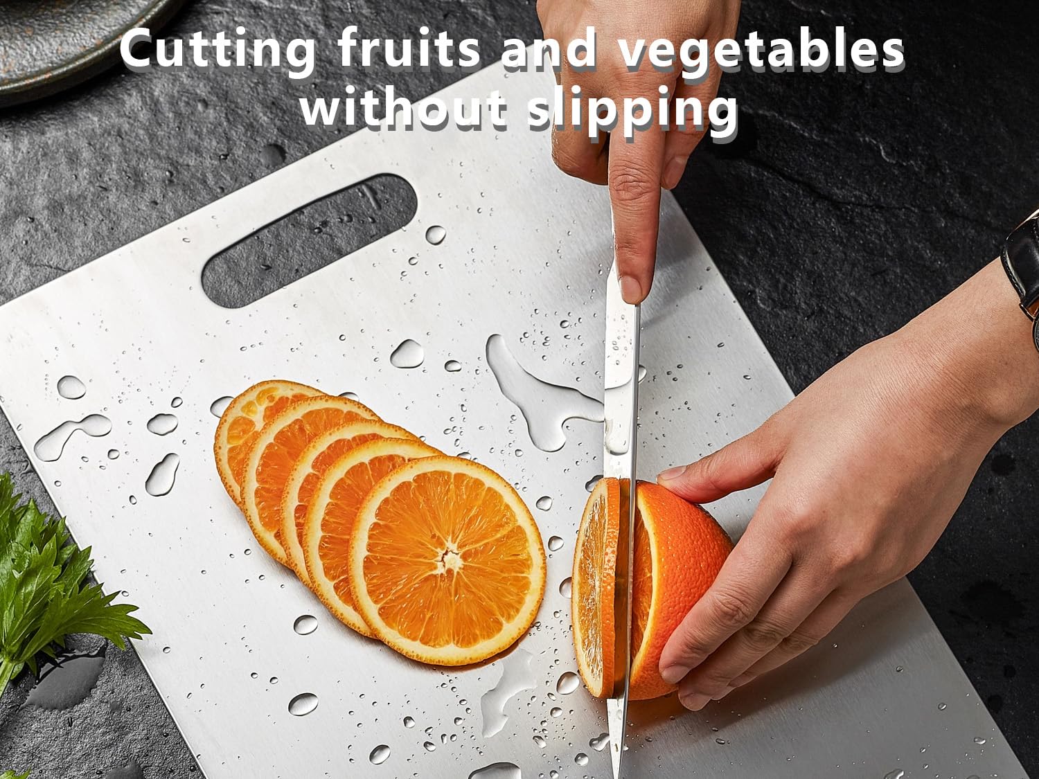 UFJEG Double-sided design enables separate prep zones for different ingredients.