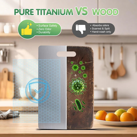 Ufolbol Katuchef titanium cutting board hygienic non-porous material detail