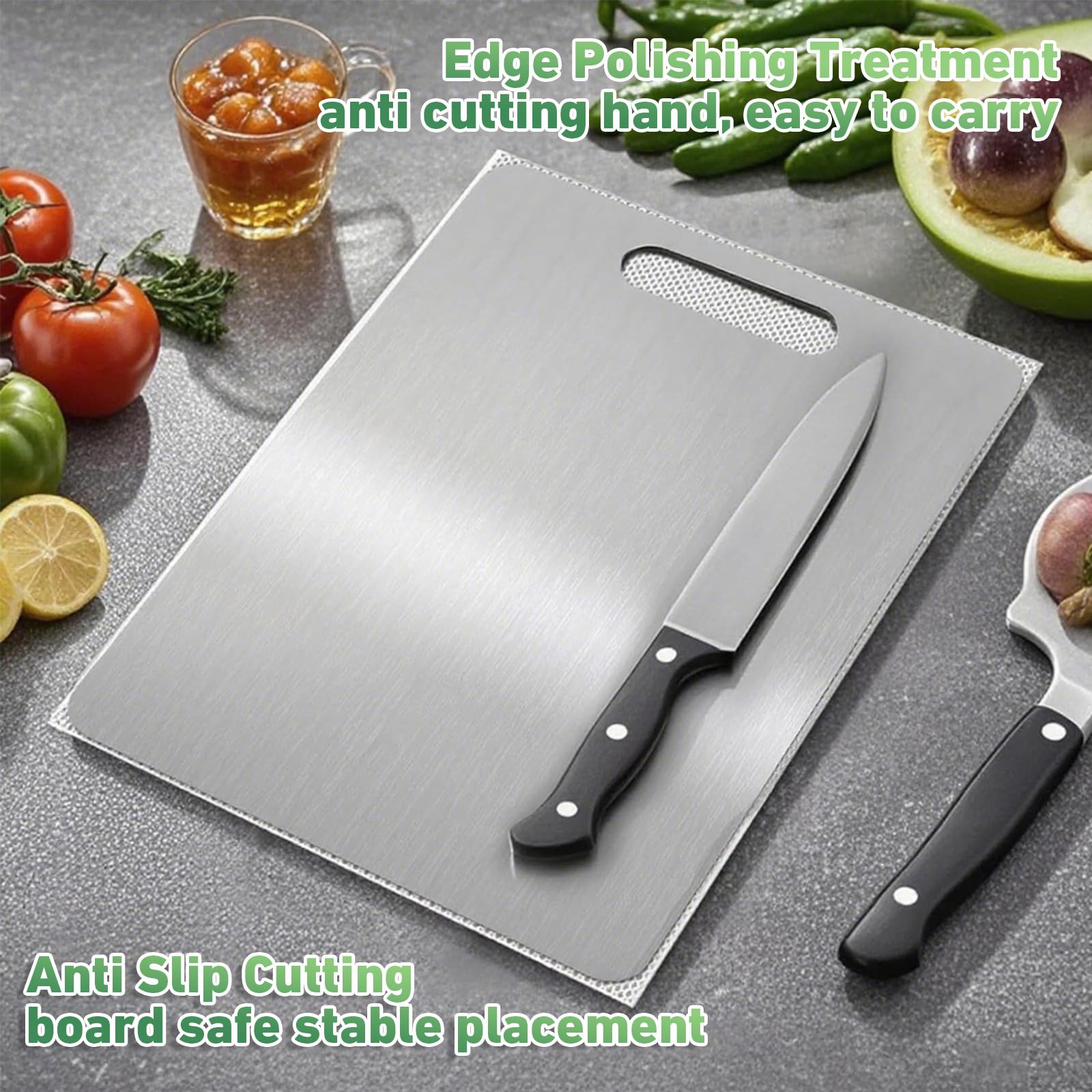 Ufolbol Katuchef titanium board multiple sizes fit all kitchens.
