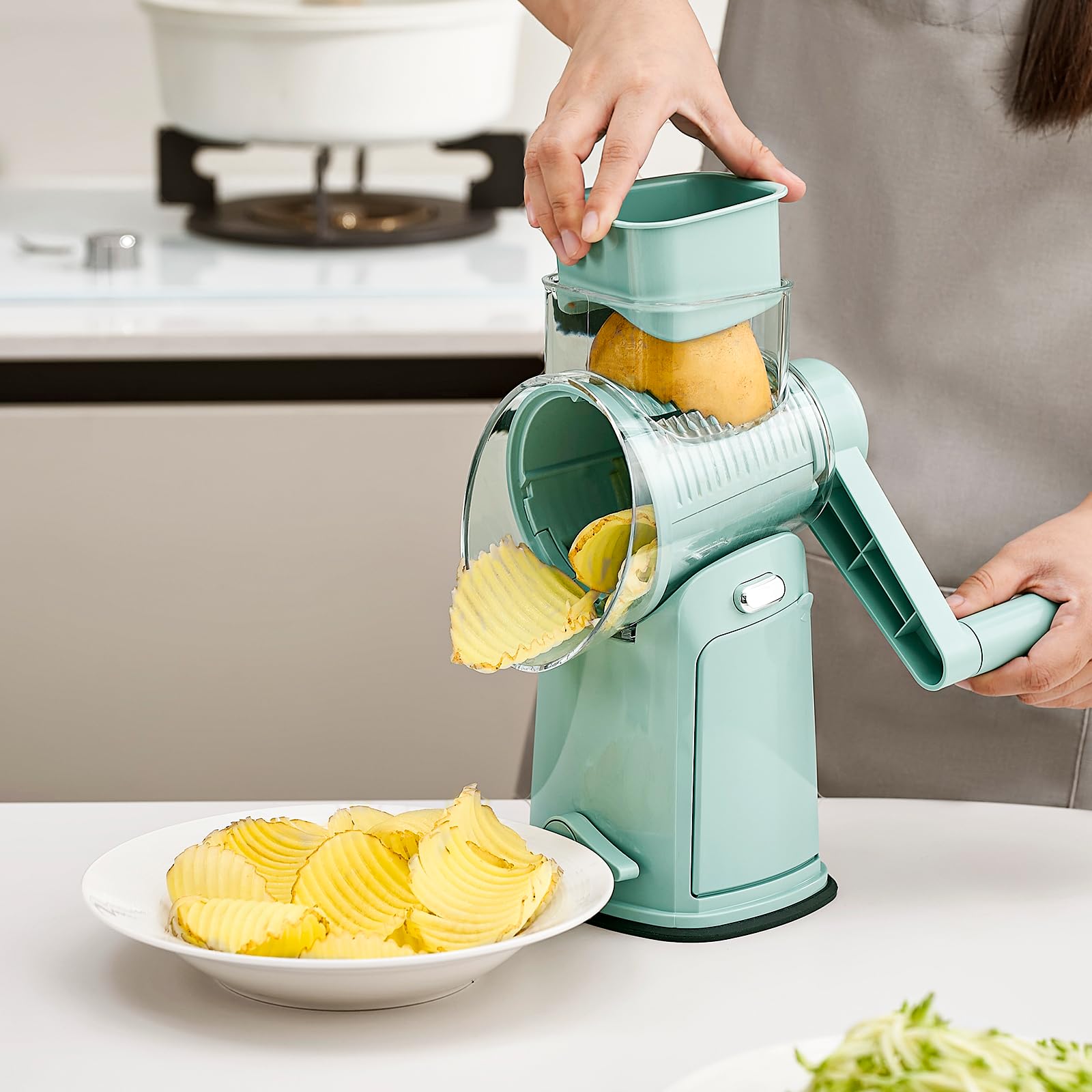 UFORU hidden blade storage compartment keeps extra blades organized