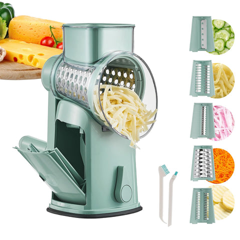 UFORU rotary cheese grater hand crank shredding cheese quickly for prep