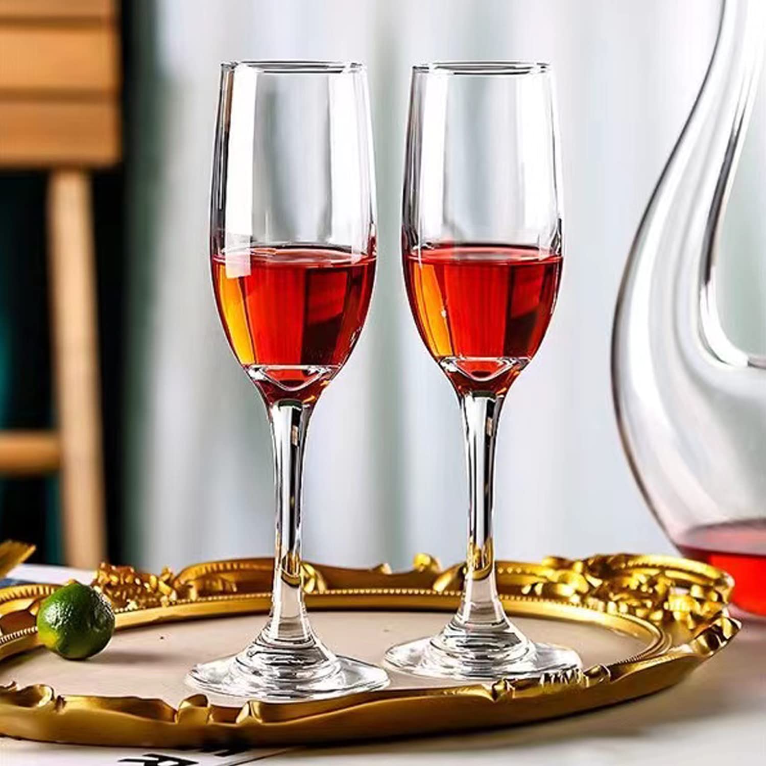 Ufrount long stem keeps hands away from the bowl for better tasting.
