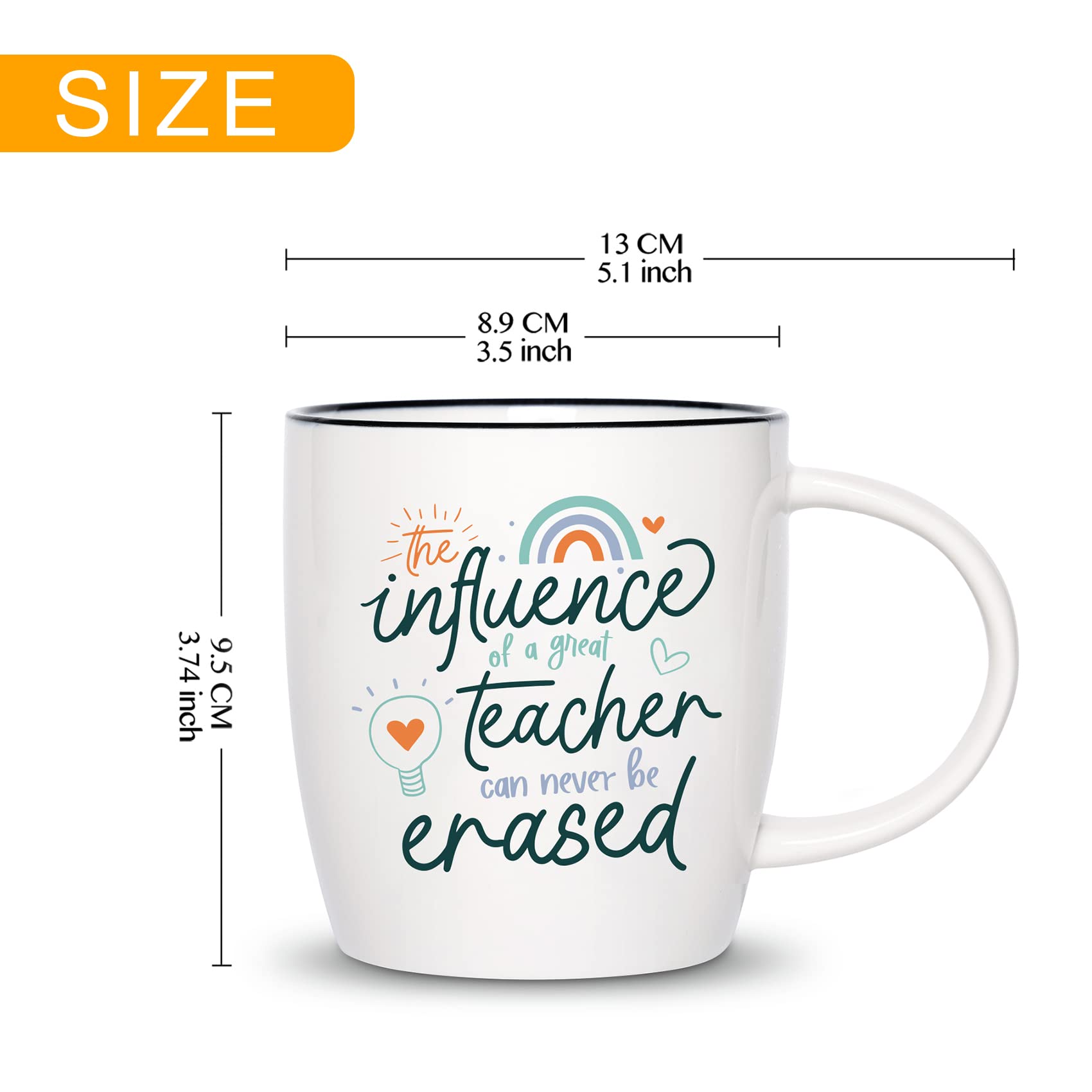 Gift-ready Ugiftcorner mug in an elegant box for teachers.