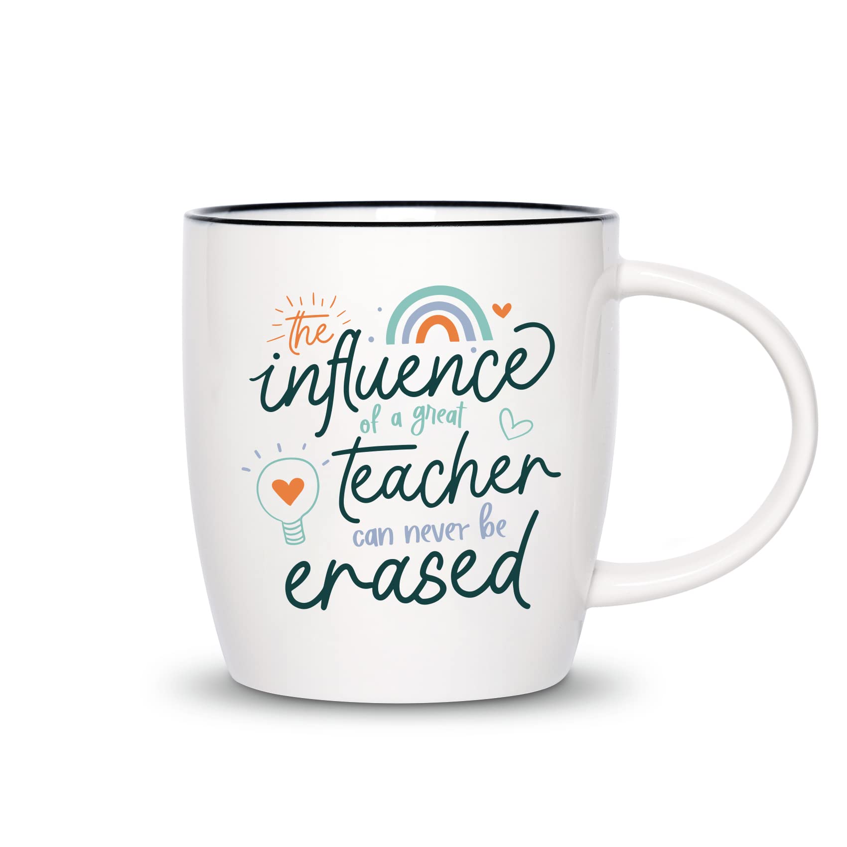 Ugiftcorner teacher mug with influence quote, ideal for daily coffee at school.