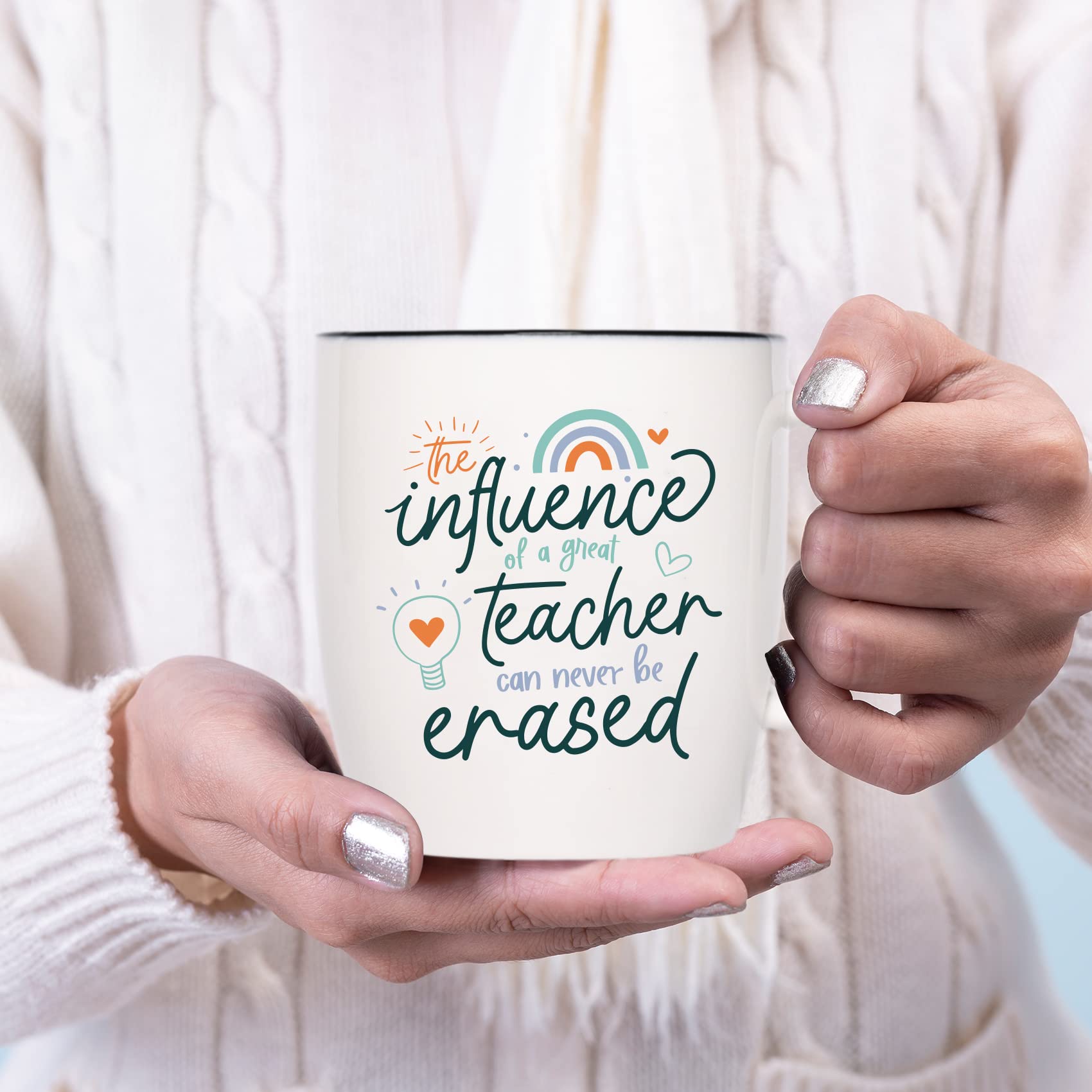 Ugiftcorner teacher mug, microwave-safe ceramic for quick reheats between lessons.