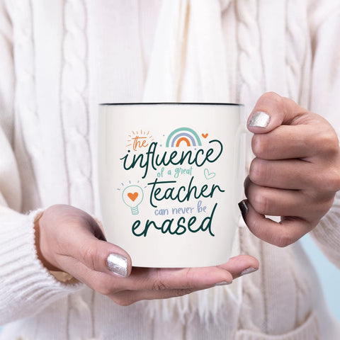 Ugiftcorner teacher mug, microwave-safe ceramic for quick reheats between lessons.