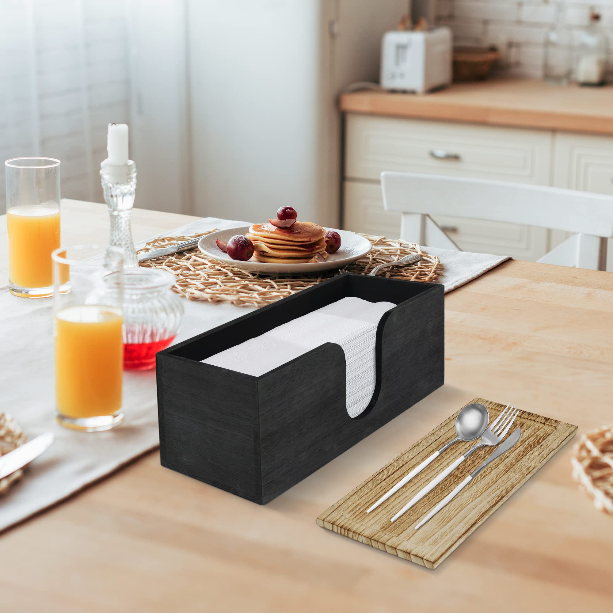 ugiftt solid wood paper towel dispenser top-extract for countertop convenience.