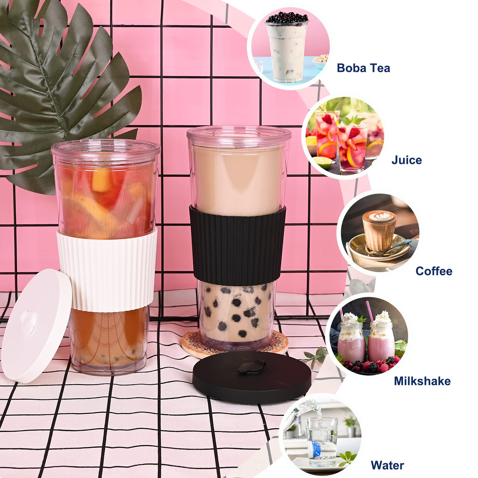 UHAPEER removable sleeve protects hands when beverages are hot