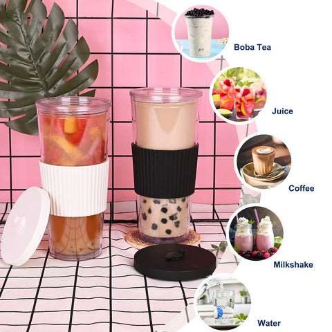 UHAPEER removable sleeve protects hands when beverages are hot